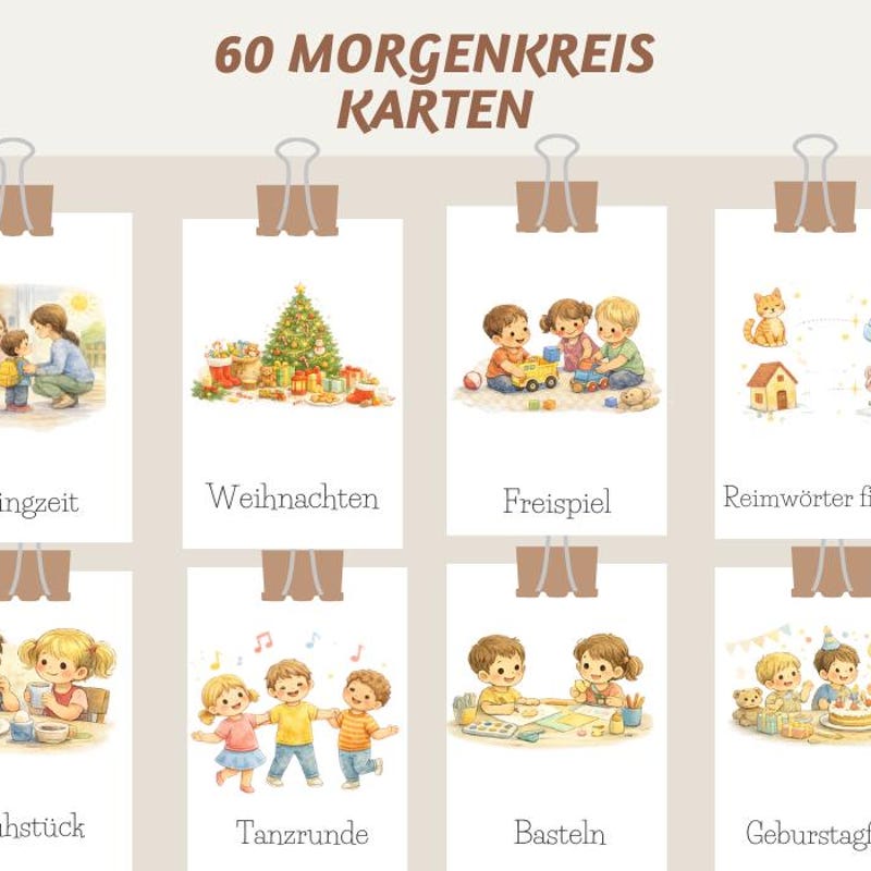 Morgenkreis karten kita - Etsy.de