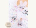 6 Easter shaker cards, packaging for money & vouchers, craft template PDF download, Easter bunny confetti card, DIY Easter gift idea