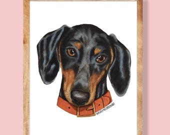 Custom Pet Portrait - Hand painted - Dog and Cat Art - Pet Memorial