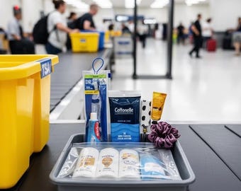 TSA Approved Travel Kit for Women | Clear Toiletry Bag + Essentials
