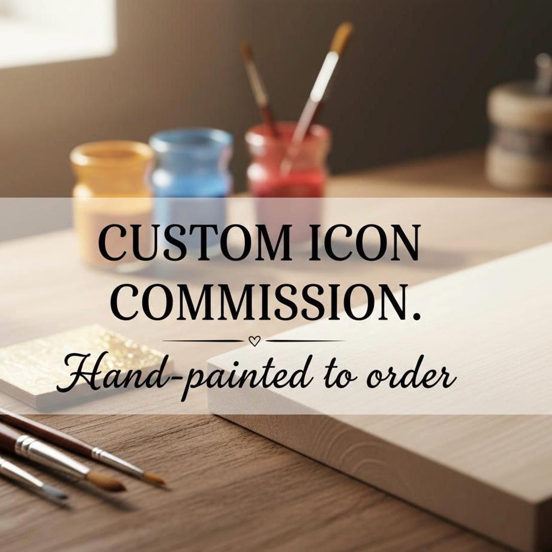 Custom Hand-painted Orthodox Icon Commission, Byzantine Religious Art ...