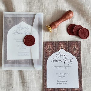 Henna inbjudningskort | henna inbjudningar | kina davetiye | henna slutlig laddning bild 1