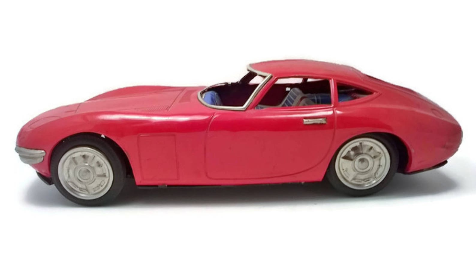 ICHIKO Ashai ATC Tin Toy Toyota 2000GT Friction Drive Vintage Antique ...