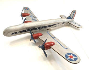 Cass Toys US-146 Superior Streamliner Airplane 1944-1945 WW2 Era Wooden Toy 21"