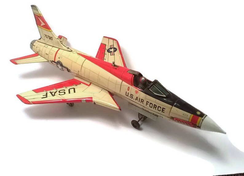 TECHNO NOMURA USAF F105 Thunderchief Battery Vintage Tin ...