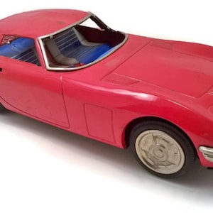 ICHIKO Ashai ATC Tin Toy Toyota 2000GT Friction Drive Vintage Antique ...