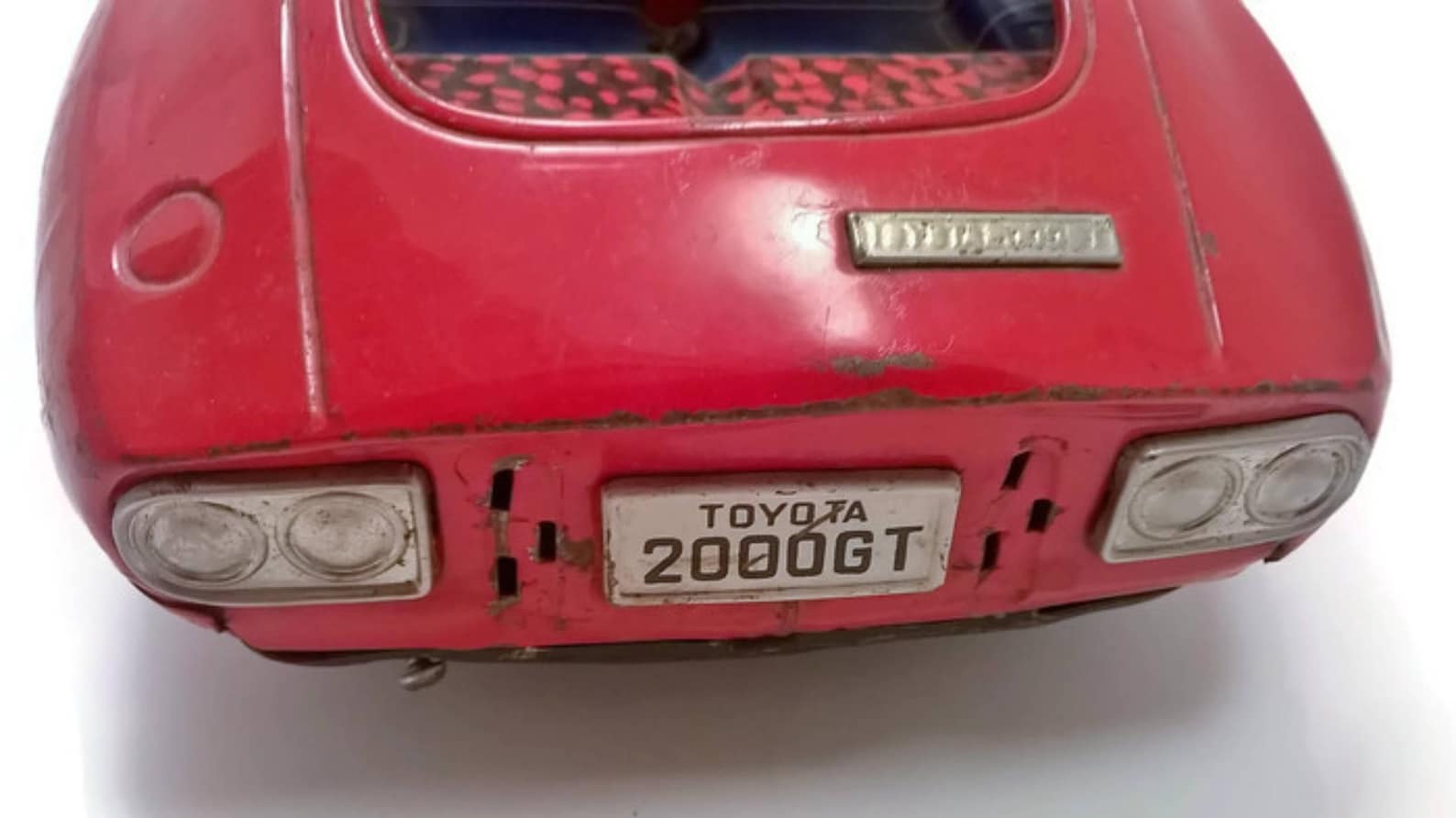 ICHIKO Ashai ATC Tin Toy Toyota 2000GT Friction Drive Vintage Antique ...