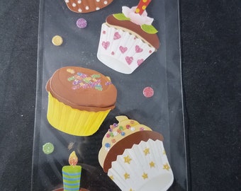 Jolee's Boutique Cupcake Aufkleber, 3D – Für Scrapbooking Und Karten