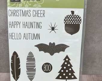 Cheer all Year USED Cling Stamp Set View All Photos Stampin Up