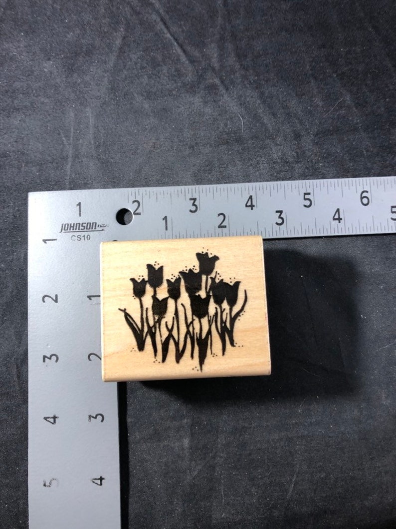 View all photos Hero Arts Bright Tulips Rubber Stamp Used