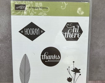 A Happy Hooray NIEUWE Cling-stempelset Bekijk alle foto's Stampin Up