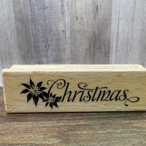 Christmas Rubber Stamp Used View Photos Hot Fudge Studio