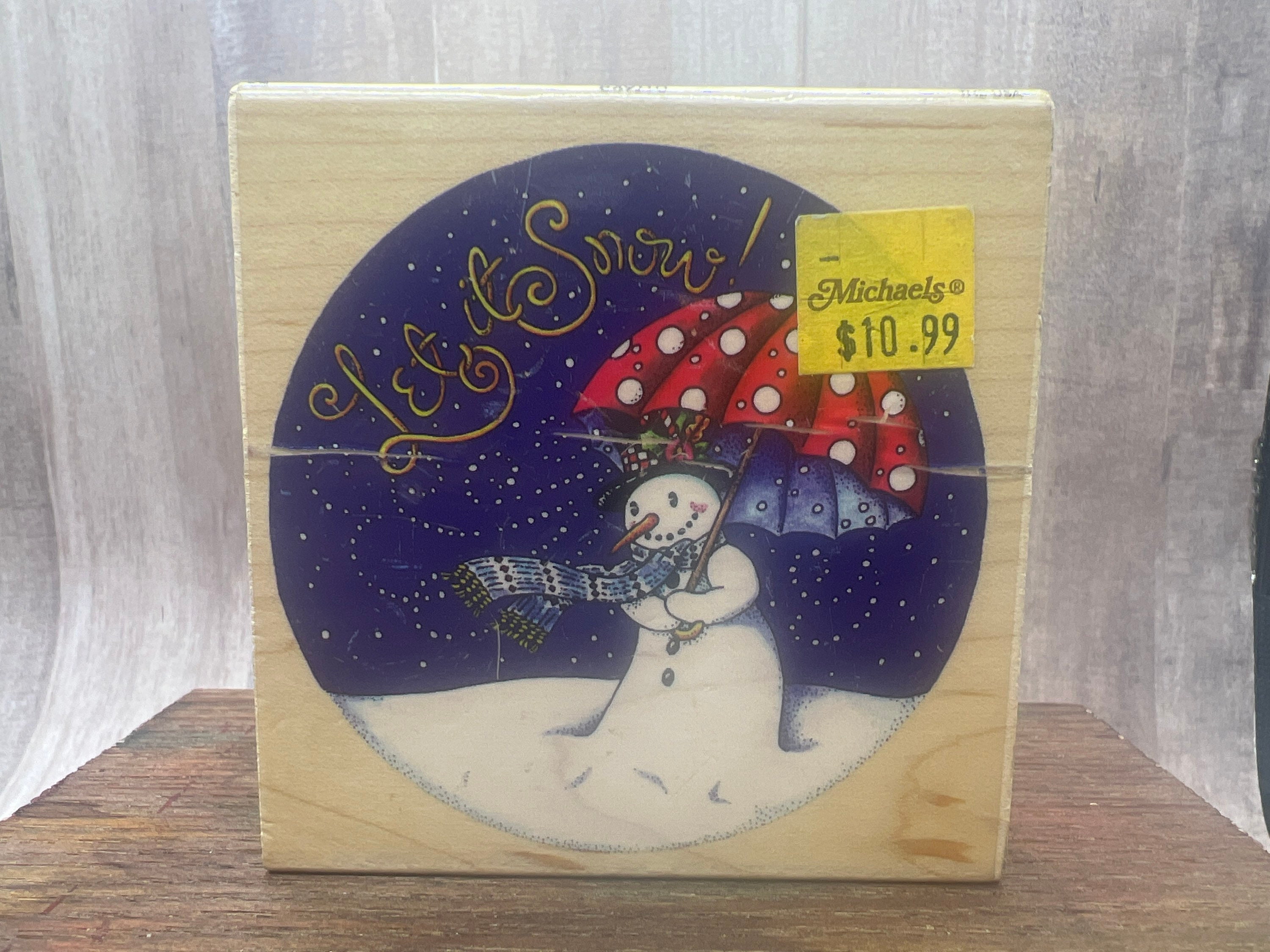 Tiny Snowflake Stamp Set, Snow Crystal Stamp, Winter Stamps, Ice