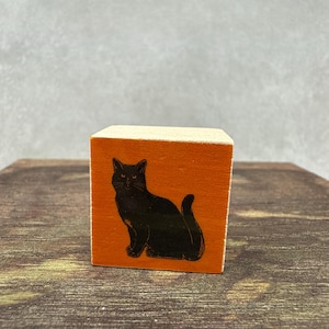 Cat Halloween Rubber Stamp NEW View All Photos