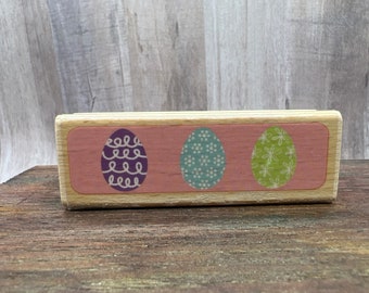 Easter Egg Border Rubber Stamp Used View all photos