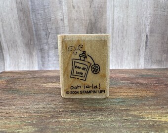 Ohh la la Eau De Love  Rubber Stamp Used View all Photos