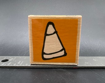 Candy Corn Halloween Rubber Stamp Gently Used View all photos