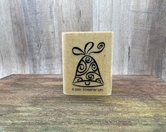Christmas Bell Rubber Stamp Used View All Photos