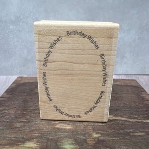 Geburtstagswünsche Oval BENUTZT für Stempel Fotos ansehen