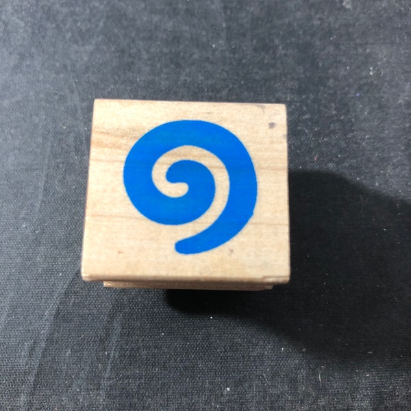 Small Spiral Used Rubber Stamp View all Photos