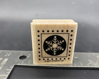 Snowflake Rubber Stamp Used View Photos
