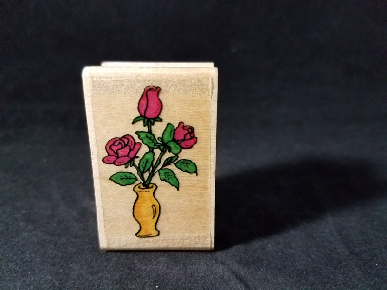 Roses in Vase Stamps Used Rubber stamp View all photos