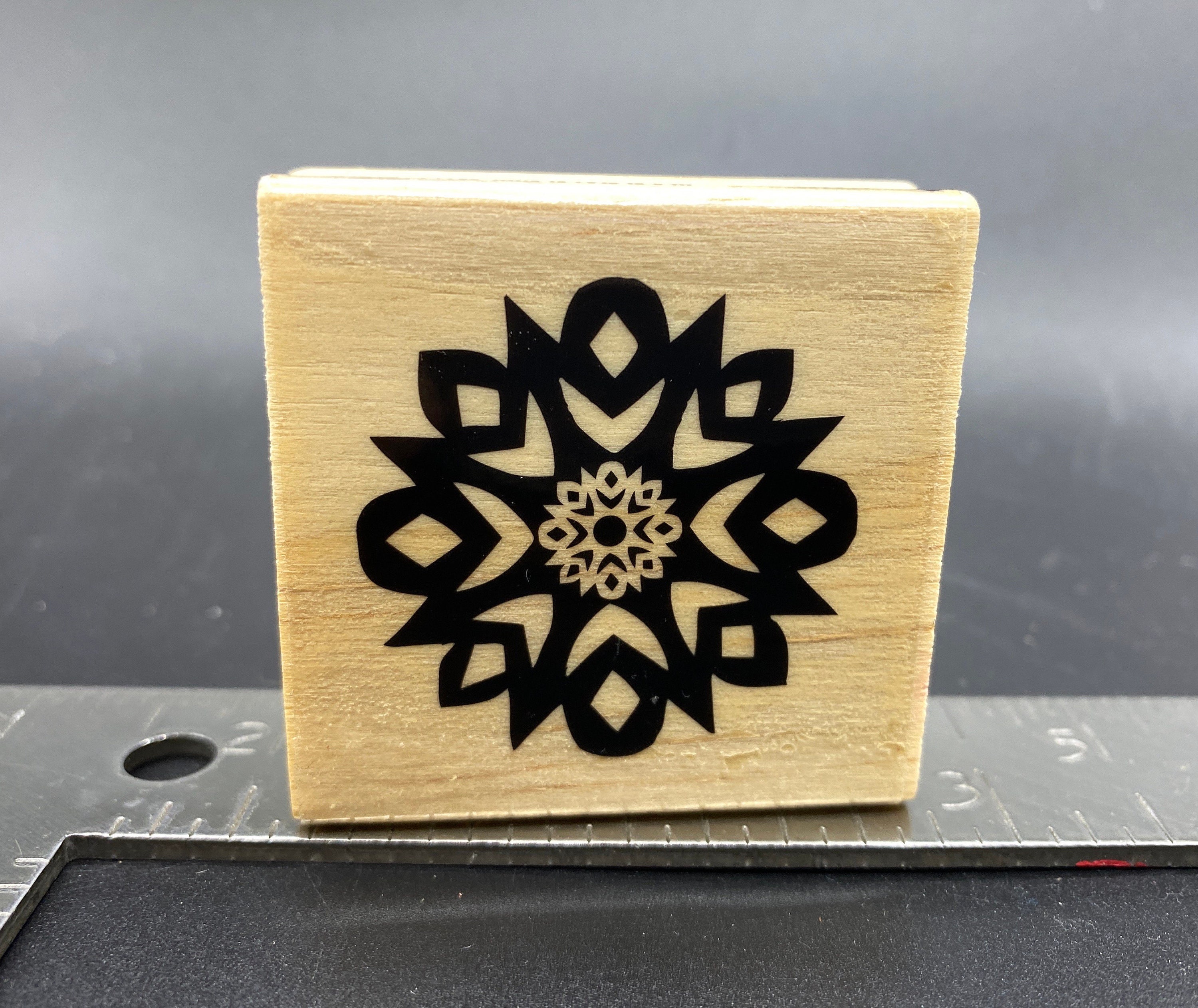Snowflake Used Rubber Stamp View All Photos