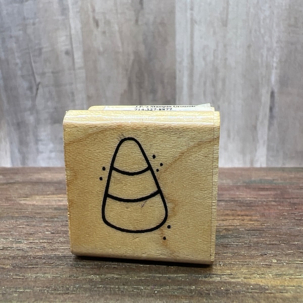 Candy Corn Halloween Rubber Stamp Used View all Photos Stampendous A133