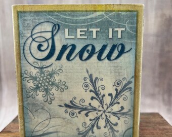 Let it Snow USED Rubber Stamp View all photos