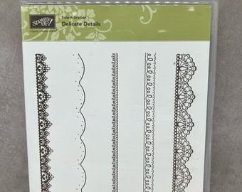 Delicate Details USED Cling Stamp Set View All Photos Stampin Up