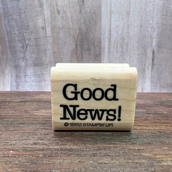 Good News Rubber Stamp Used View all Photos