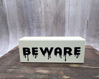 Beware Halloween Rubber Stamp Used View All Photos