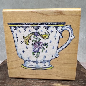 Timbro di gomma usato per tazza da tè cinese Visualizza foto Stampendous
