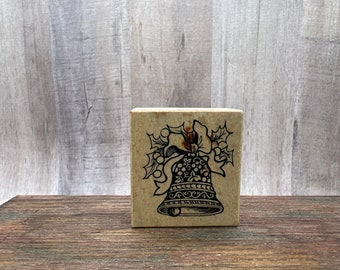 Christmas Bell Rubber Stamp Used View all photos PSX C 829