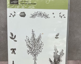 Lots of Lavender USED Cling Stamp Set View All Photos Stampin Up