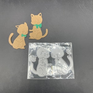 Katzen mit Schleifen Stanzform Neu
