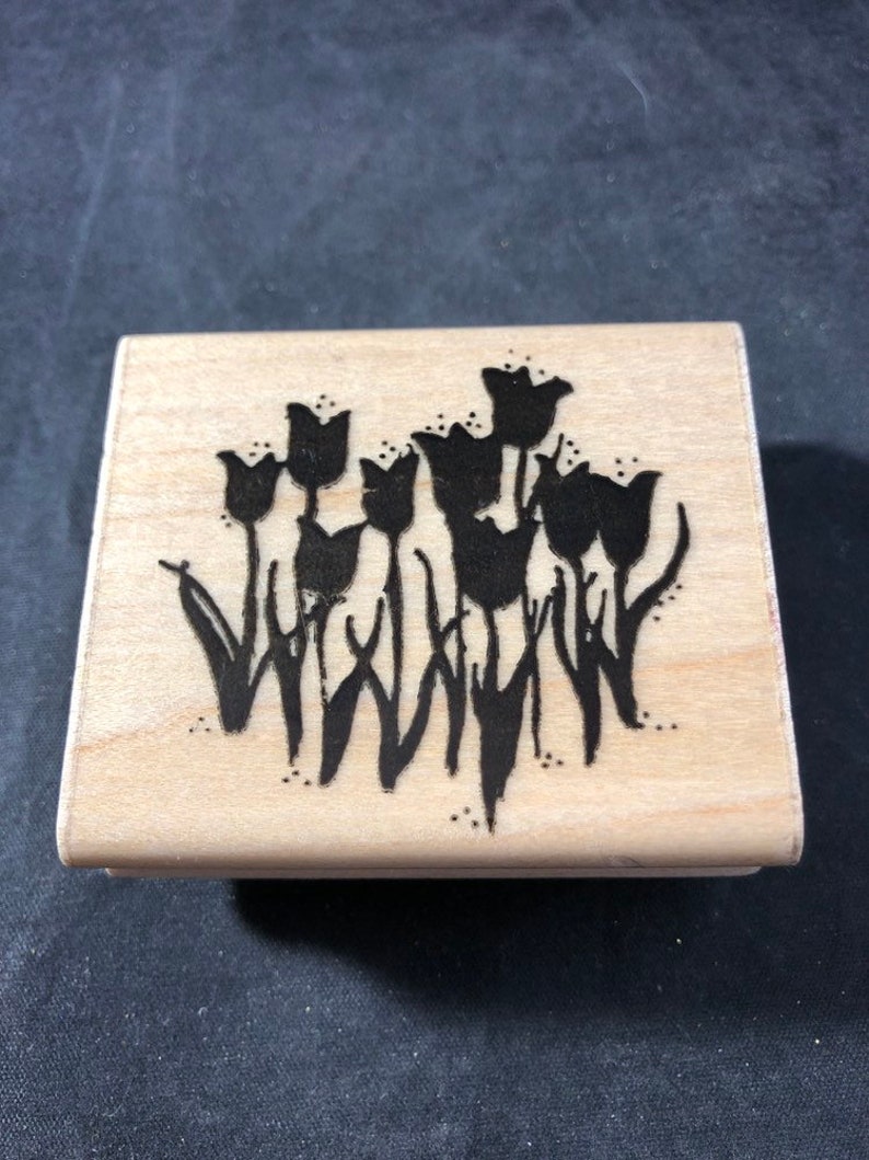View all photos Hero Arts Bright Tulips Rubber Stamp Used