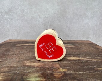 Be Kind Heart Used Rubber Stamp