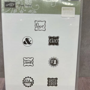 Ciao, Baby USADO Juego de sellos adhesivos Ver todas las fotos Stampin Up