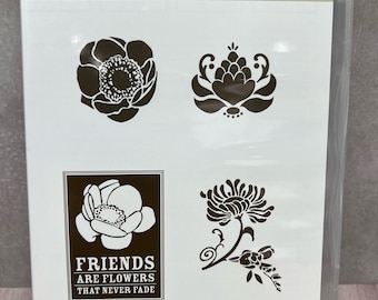 Friends Never Fade USED Cling Stamp Set View All Photos Stampin Up
