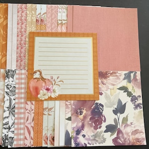 Satz von 34 6 "-Quadraten Herbst Verschiedenes Thema Lot Papier Karton Mischung aus Texturen und Gewichten 0306G