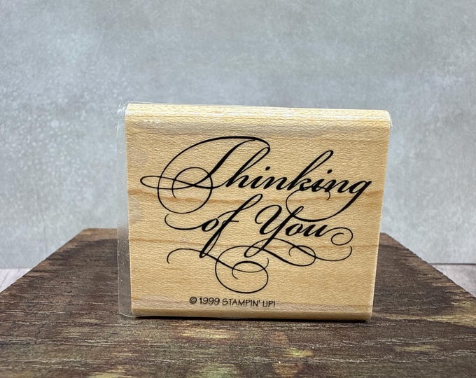 Thinking of You USED Rubber Stamp View All Photos - Etsy