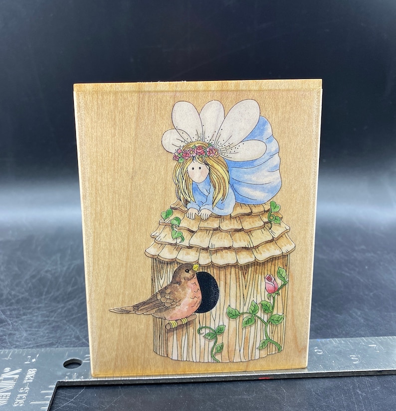 Sparrow Fairy Rubber Stamp - Used - View all photos Stamps Happen 80103 