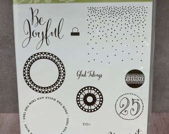 Merriest Wishes USED Cling Stamp Set View All Photos Stampin Up