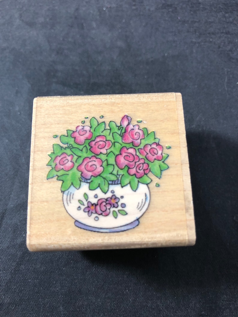 Tea Bouquet Used Rubber Stamp View All Photos