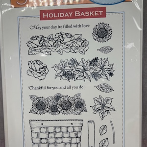 Urlaub Korb Cling Stamp Set Zeige alle Fotos