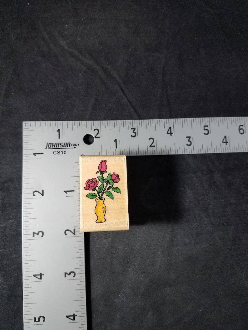 Roses in Vase Stamps Used Rubber stamp View all photos