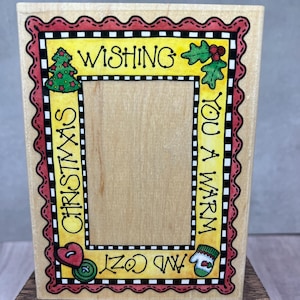 Ik wens je een warme en gezellige kerst! GEBRUIKTE rubberen stempel Bekijk alle foto's Rubberen stempel