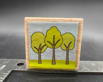 Trees Used Rubber Stamp View All Photos