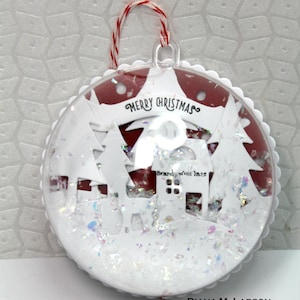 Personalized Snow Globe ornament, our first Christmas, Baby's first Christmas, custom made to order, any occasion, Birthday ornament,